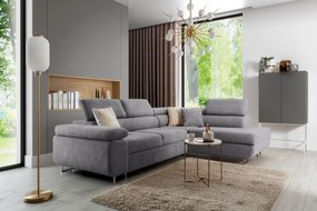 Colțar extensibil Annabelle L dreapta - gri Vogue 14 / picioare cromate