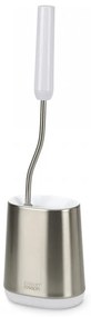 Perie de toaleta Joseph Joseph Flex 70561, Cap D flexibil, Inox