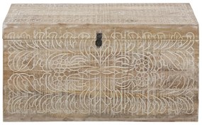 Cufăr în culoare naturală din lemn de mango 45x50 cm Malati – Støraa