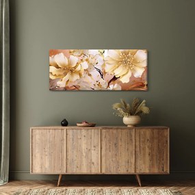 Tablou - Flori de aur (120x50 cm)