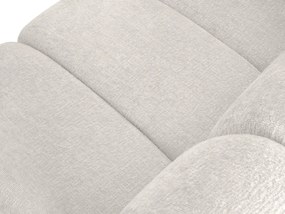 Canapea 3 locuri, Lupine, Micadoni Home, BL, 228x87x70 cm, poliester chenille, alb