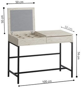 Masă cosmetică Linda Travertine