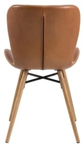 Scaune de dining maro/natural 2 buc. Batilda – Actona