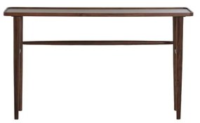 Masă consolă maro din lemn masiv de acacia 30x140 cm Qiano – Light &amp; Living