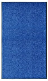 vidaXL Covoraș de ușă lavabil albastru 90x150 cm