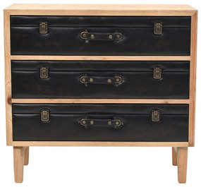 245778 vidaXL Dulap cu sertare, lemn masiv de brad, 80 x 36 x 75 cm