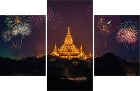 Tablou cu artificii în Asia (90x60 cm)