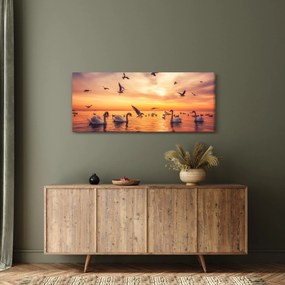 Tablou - Lebedă (120x50 cm)