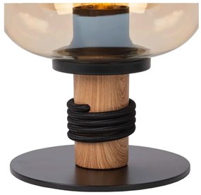 Lampă de masă Lucide 45508/01/62 ILONA 1xE27/40W/230V negru/bej