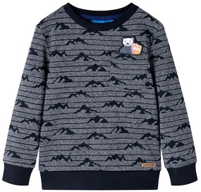 Bluzon pentru copii, bleumarin melanj, 116