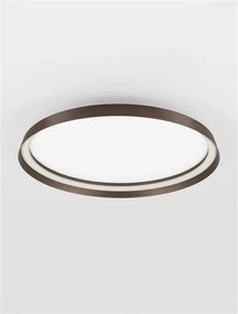 Plafoniera LED design modern circular ORMI coffee D-60cm