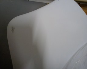 Oferta Scaun alb BALI MARK cu picioare din fag clasa II.