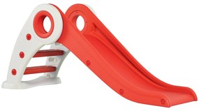 HOMCOM Tobogan Copii Pliabil 3 până la 6 Ani Utilizare interior exterior dim. 120L x 50l x 56Î cm HDPE Rouge | Aosom Romania