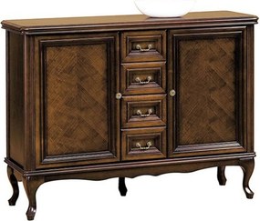 Comodă lemn masiv Weston I, 130,5 × 42,5 × 97,5 cm