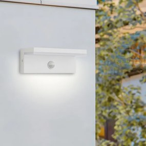 Brilagi - Lampă de perete LED TESSI pentru exterior cu senzor LED/10W/230V albă IP54