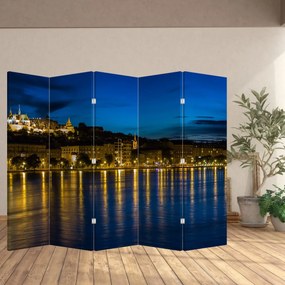 Paravan - Orașul nocturn (210x170 cm)
