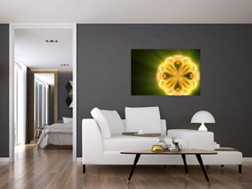 Tablou cu floare galbenă (90x60 cm)