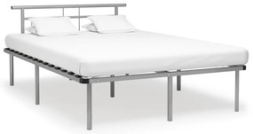 vidaXL Cadru de pat, gri, 160 x 200 cm, metal