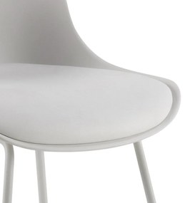 Scaun de bar alb (înălțime șezut 76 cm) Tina – Actona