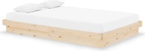 vidaXL Cadru de pat mic dublu, 120x190 cm, lemn masiv