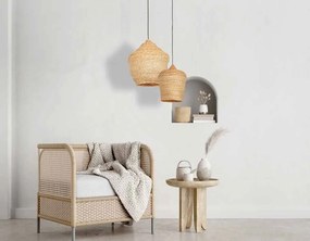 Lustra design natural din ratan Vendo natur 45cm