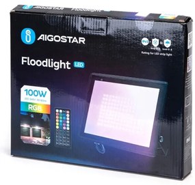 Proiector LED RGB Aigostar LED/100W/230V IP65 + telecomandă
