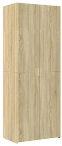 3281422 vidaXL Dulap înalt, stejar sonoma, 70x42,5x185 cm, lemn prelucrat