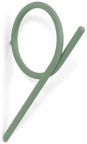 Cârlig verde prăfuit de montat pe perete din metal Tuba L – Spinder Design