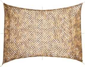 vidaXL Plasă de camuflaj cu geantă de depozitare, nisipiu, 516x400 cm