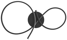 Plafonieră LED Eglo 901266 SERPINS LED/21W/230V 3000K negru