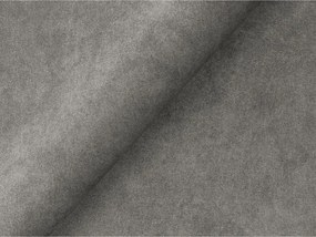 Canapea gri cu tapițerie din catifea 255 cm Aloha – Makamii