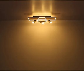 Globo 67305D2 - Plafonieră LED KASSU LED/48W/230V + 3xGU10/5W 3000K 27x72 cm