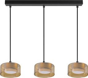 Brilagi - Lustru LED RGB cu dimmer AURA LUX 3xGX53/14W/230V Wi-Fi Tuya negru/auriu