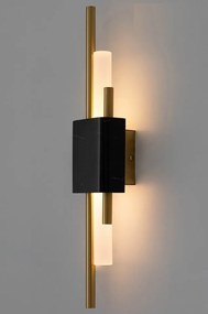Aplica de perete LED design modern Marble, negru