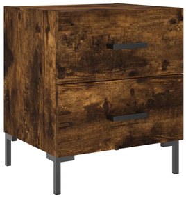 vidaXL Noptieră, stejar fumuriu, 40x35x47,5 cm, lemn compozit