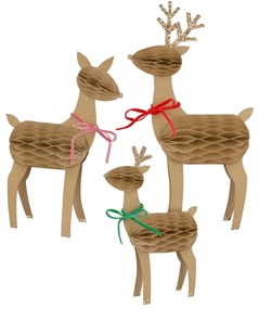 Figurine de Crăciun 3 buc. Reindeer Family – Meri Meri