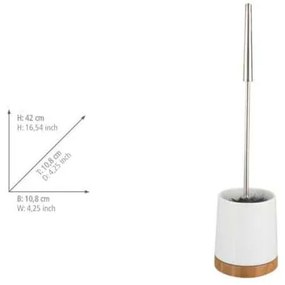 Set de accesorii de baie alb din ceramică Bamboo – Wenko