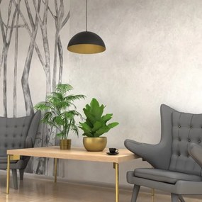 Lustră pe cablu BETA 1xE27/60W/230V d. 35 cm neagră