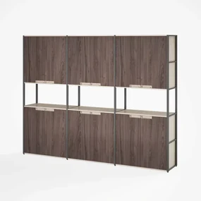 Dulap cu 6 usi si biblioteca integrata ,design modern și elegant ,calitate premium , dimensiuni 2400*400*2000