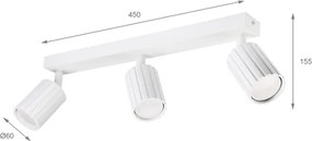 Brilagi - Corp de iluminat tip spot CRISPINA, 3x GU10/10W/230V, alb