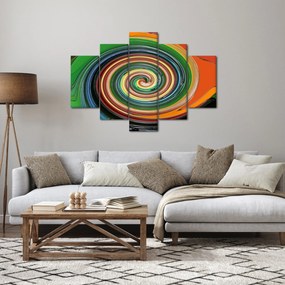 Tablou abstract - spirala colorata (150x105 cm)
