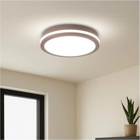 Brilagi BENE - Corp de iluminat exterior LED cu senzor, 24W/230V, Ø 26 cm, maro, IP54