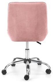 Scaun de birou Rico velvet roz H91 cm