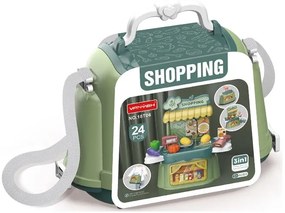 Supermarket portabil pentru copii, cu geantă 3în1