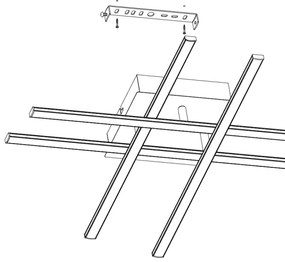 Eglo 95568 - LED Plafoniera LASANA 1 LED/24W/230V