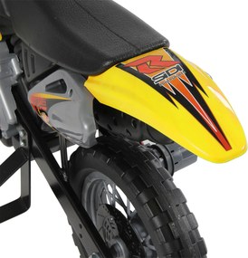 Moto Cross Electric pentru Copii HOMCOM cu Role, Galben | Aosom Romania