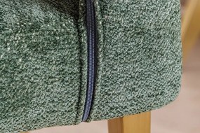 Set 2 scaune, Stofa Structurata, Verde, Metal, Auriu, BOUTIQUE, A-45924 VC