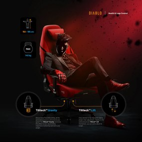 Scaun gaming Diablo X.Eye Prime, Normal Size, Bloody Mary