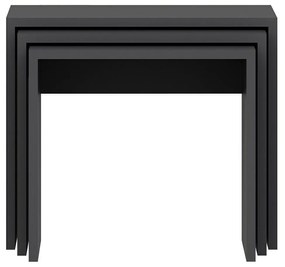 Masuta de cafea set (3 bucăți) Alya - Anthracite