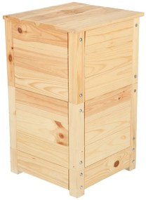 Coș pentru compost în culoare naturală Worm – Esschert Design